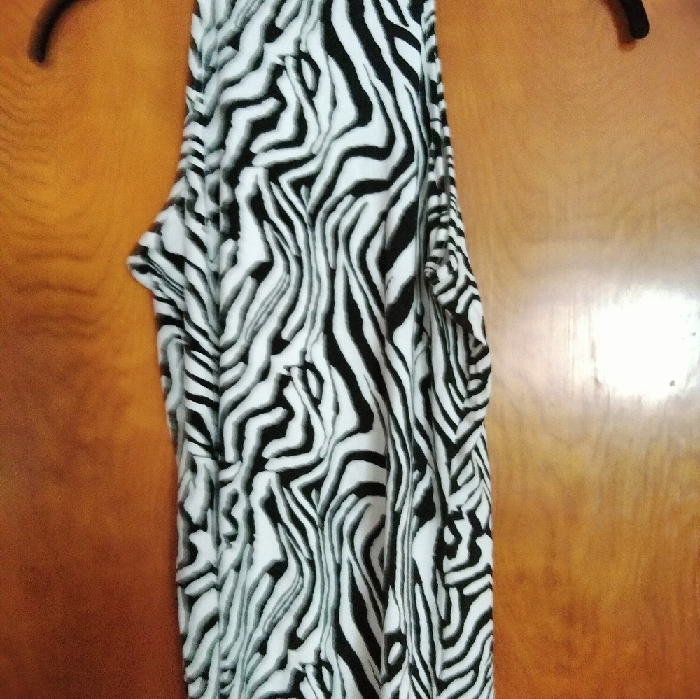 Boston Proper zebra turtleneck top